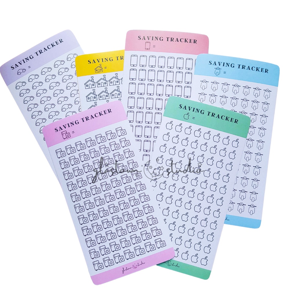 

Saving Tracker / Saving Challenge Card A6 #1