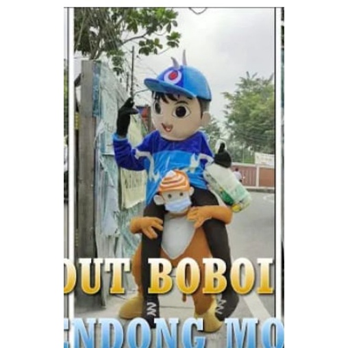 Kostum Maskot Badut Gendong