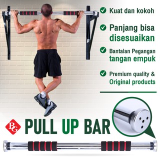 Jual BG SPORT Tiang Pull Up Bar Dinding Pintu Iron Gym Alat Fitnes ...