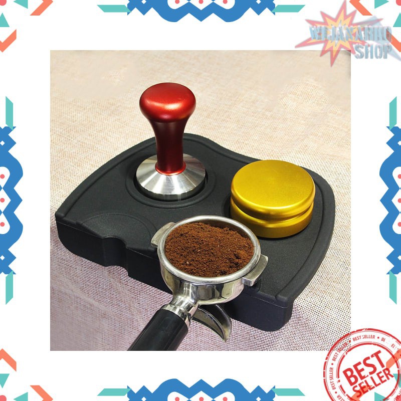 BAYCHER Silicone Holder Mat Tamper Kopi Espresso Barista LB4148 Black PRT11 Grab Medan