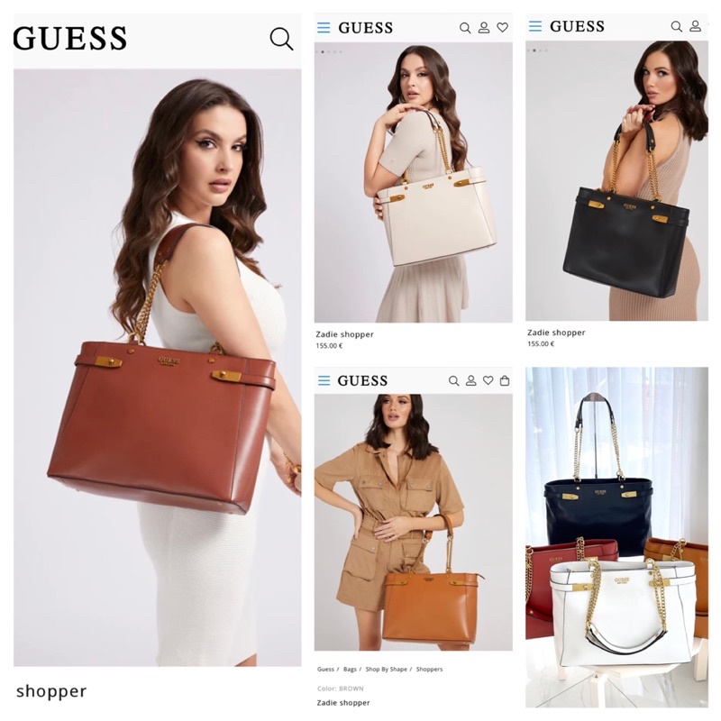 GUESS ZADIE SHOPPER TOTE