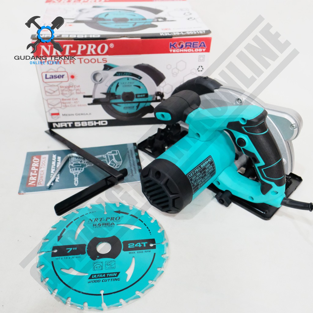 Circular Saw Laser NRT 585HD - Gergaji Circle 7 Inch NRT 585HD Laser