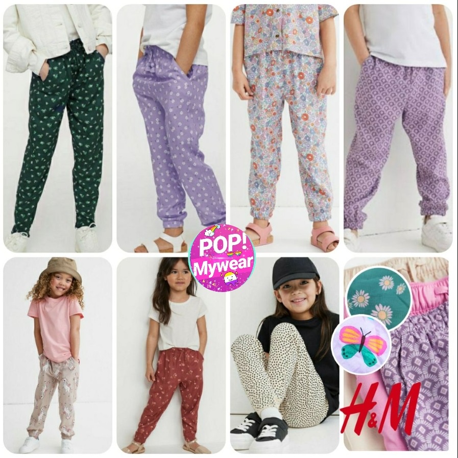 JOGGER ANAK PEREMPUAN POPMYWEAR HM RAYON GIRLS JOGGER SZ 5-9Y/ CELANA JOGGER CEWEK