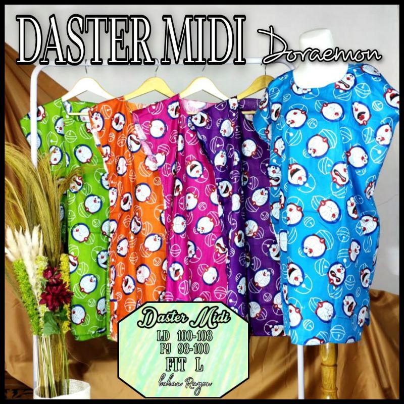 DASTER MIDI MURAH. GROSIR. DASTER MOTIF. DASTER KARAKTER