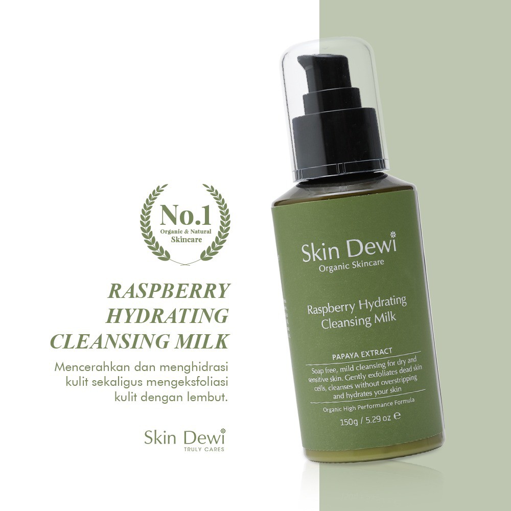 

Skin Dewi Raspberry Cleansing Milk 150gr (Skincare Organic)