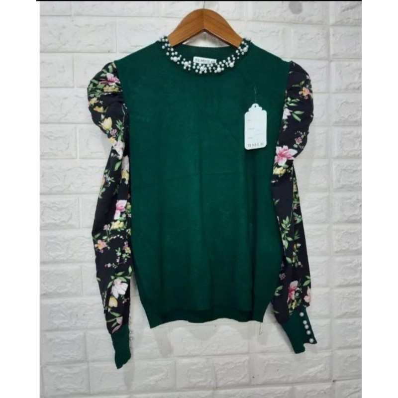 ATASAN RAJUT MUTIARA BALON