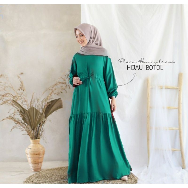 Plain Homedress gamis hani maxi simpel terbaru baju remaja cantik murah ktf hon agrabutik