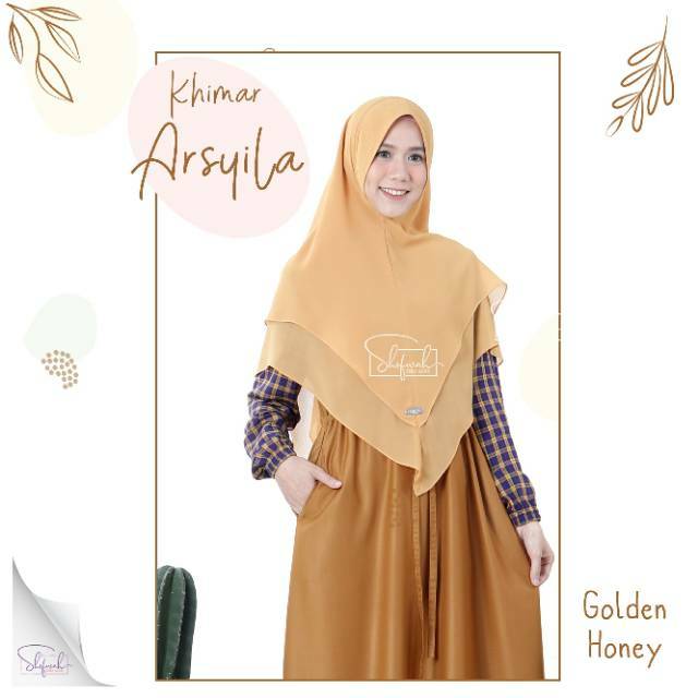 Khimar Arsyla by fenuza | khimar cerruty baby doll | khimar dua layer | khimar fenuza