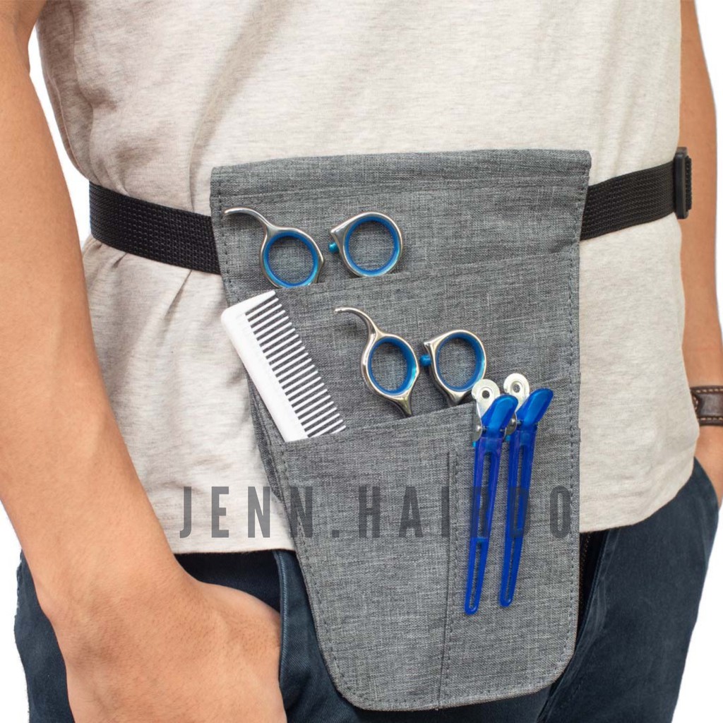 Tas pouch holder sisir/gunting rambut profesional/tas pinggang salon