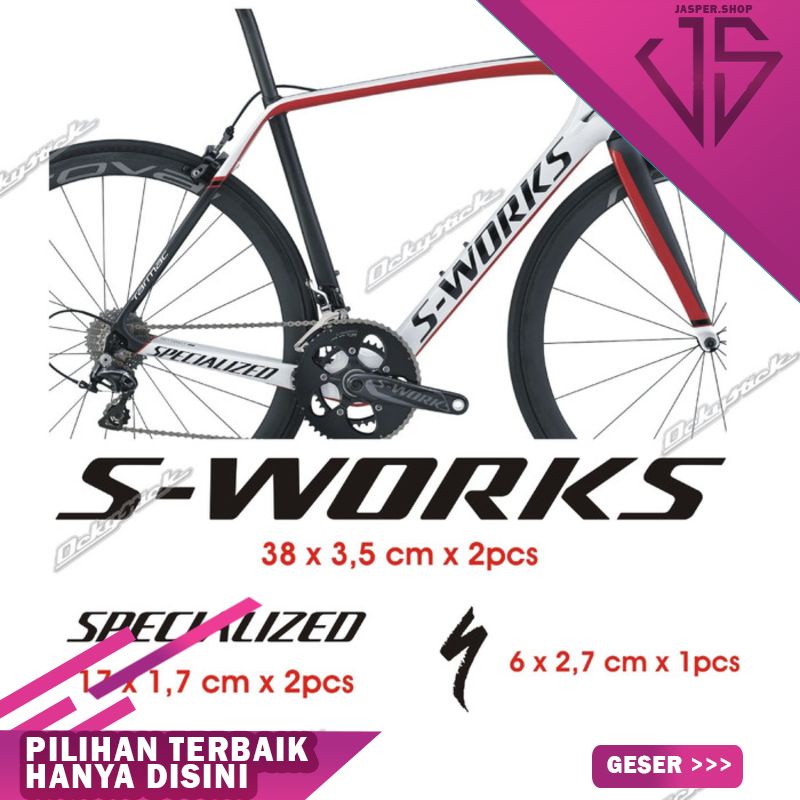 cutting sticker S-WORKS stiker sepeda