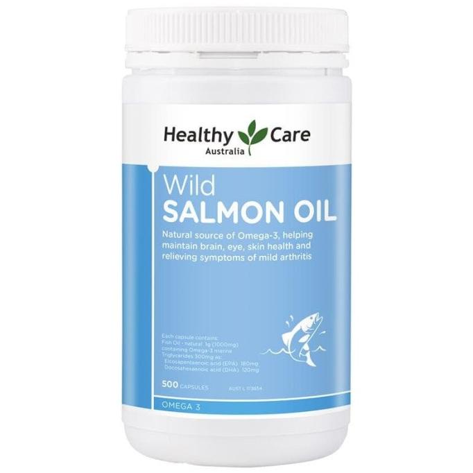 Healthy Care Wild Salmon Oil 1000mg - 500 caps Lc