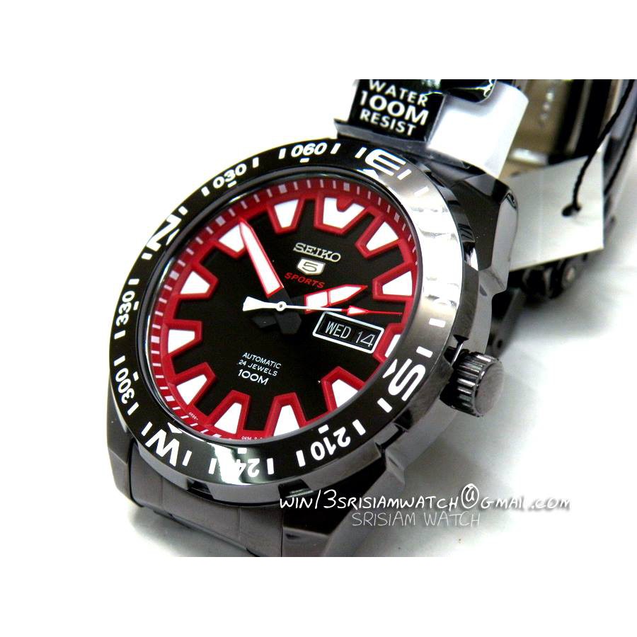 red dial seiko 5