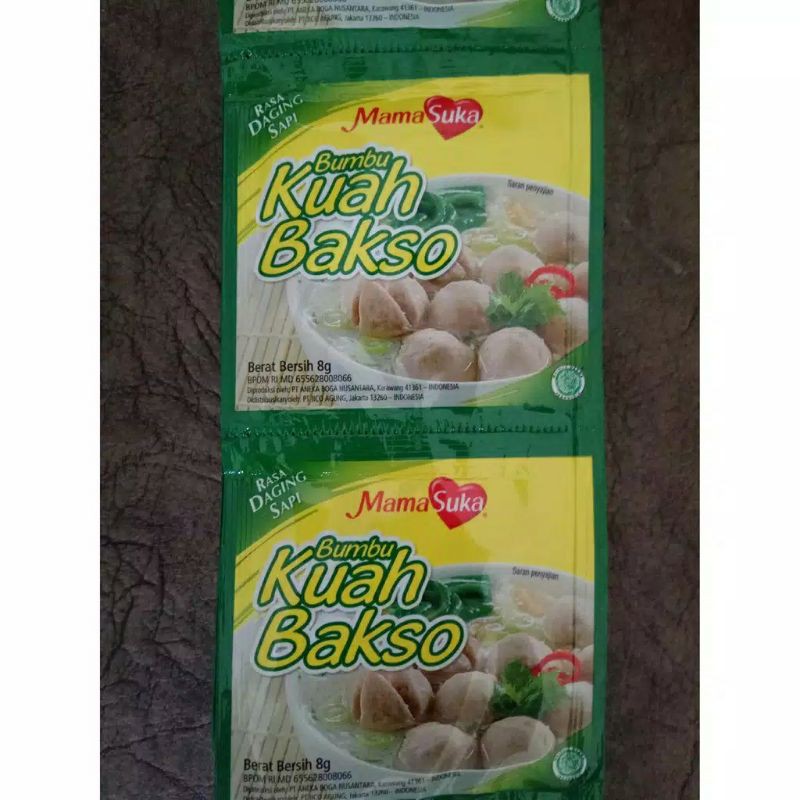 

MamaSuka Bumbu Kuah Bakso Rasa Daging Sapi Isi 12 Sachet x 8g