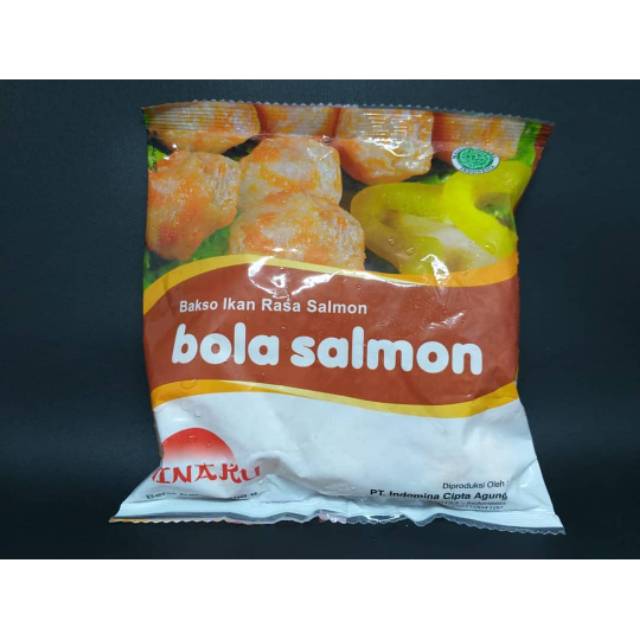 

Minaku Bola Salmon 200gr Bakso Ikan Olahan Rasa Salmon Minaku