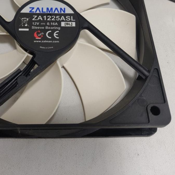 ♕ Zalman Fan 120mm 12cm Case Casing ZA1225ASL CPU PC Quiet Fan 1000RPM ⅍