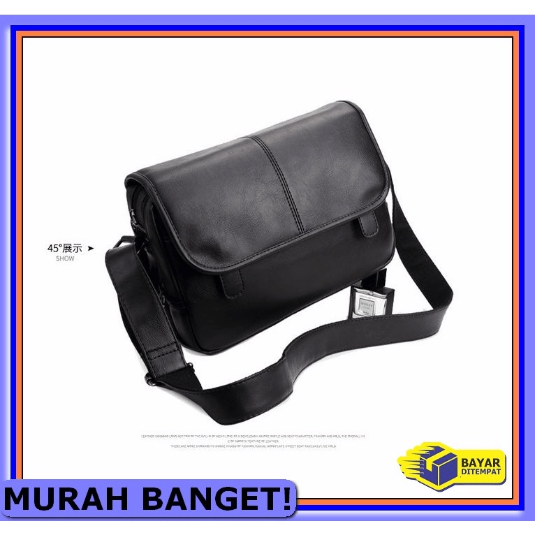 Tas Pria Laki Laki Dewasa Keren Tas Selempang Tas Remaja Kekinian BO812 Tas Selempang Kulit Pria (
