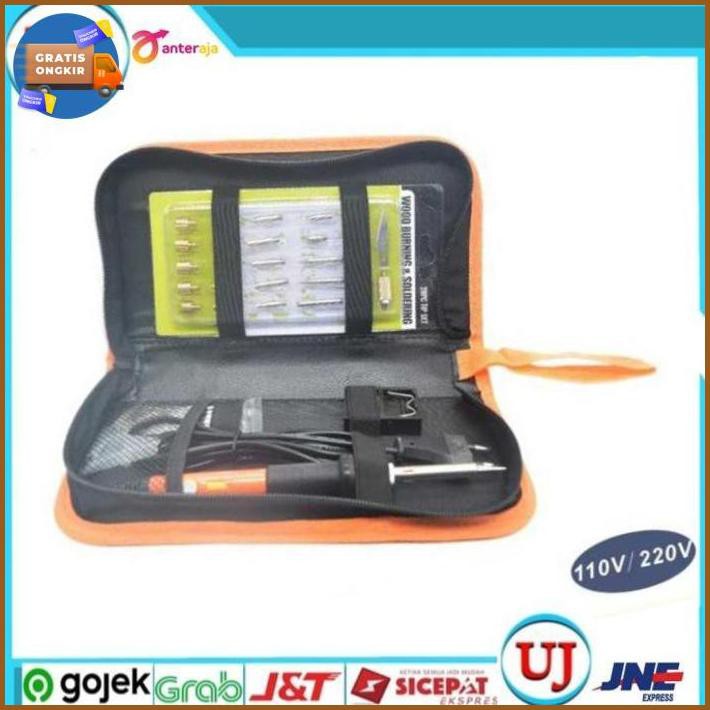 

✅New Solder Alat Lukis/alat gambar Wood Burning Pen Pyrography 37 Set ⭐⭐⭐⭐⭐