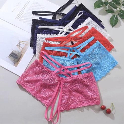 Celana Dalam Wanita bolong Pinggang Open Sexy G String Lace transparan Celana C216