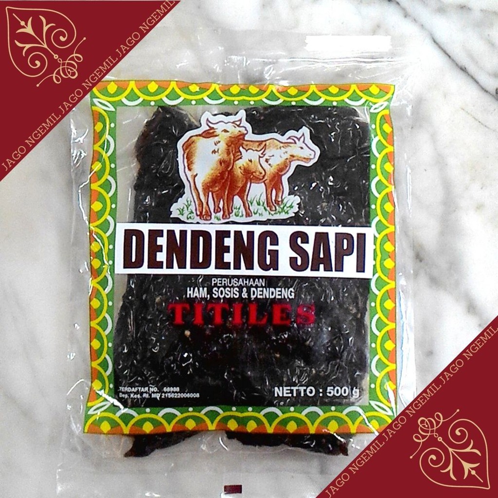 Dendeng TITILES 500gr - Babi &amp; Sapi - Dendeng Bali