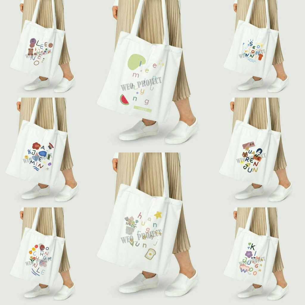 TOTE BAG KANVAS / TOTE BAG WANITA / TOTE BAG KOREA