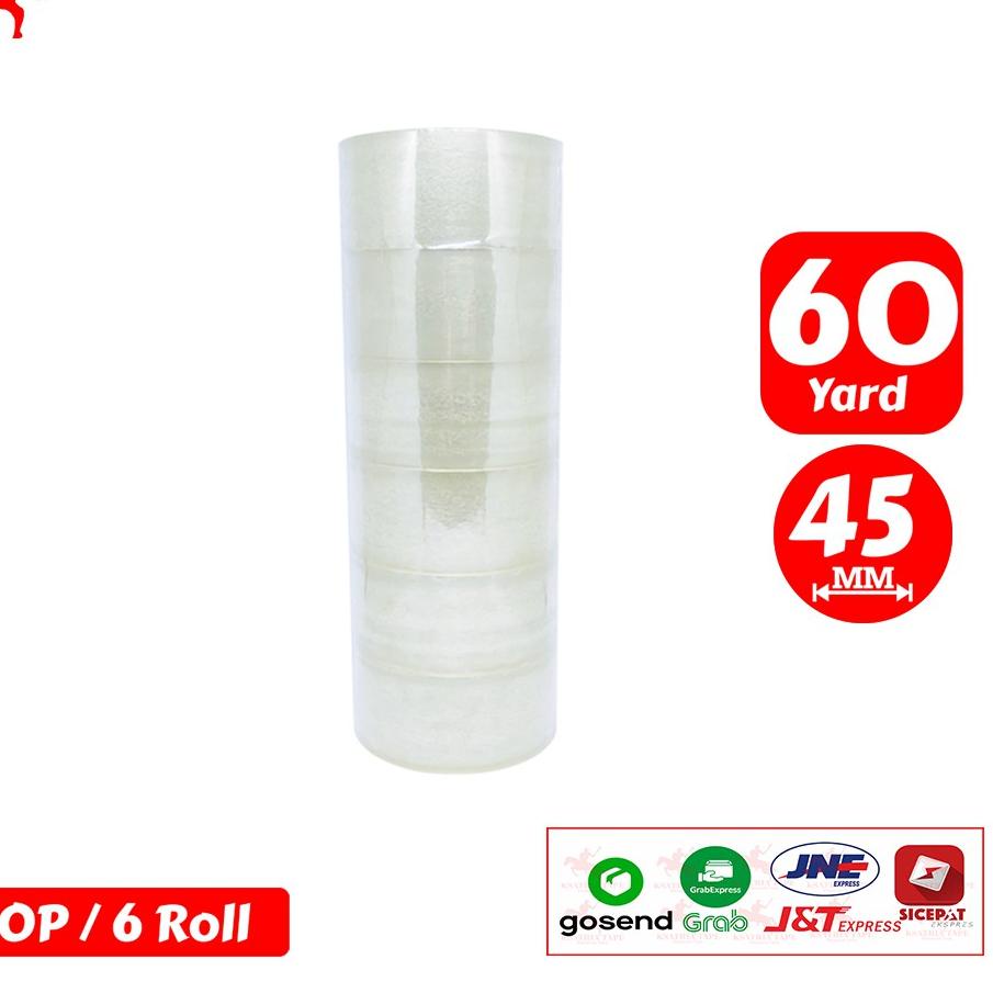 

Harga Baru Lakban OPP Tape / Lakban Bening KSATRIA Tape 60 Yard (1 Slop) | Discount Today | Terlaris Today | TERATAS
