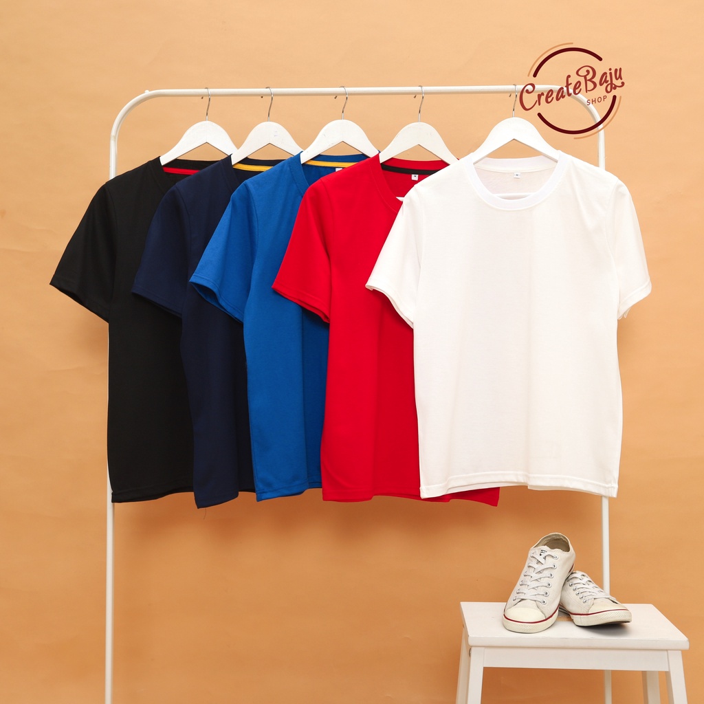 KAOS POLOS DEWASA LENGAN PENDEK S - XL KAOS OBLONG TSHIRT DEWASA