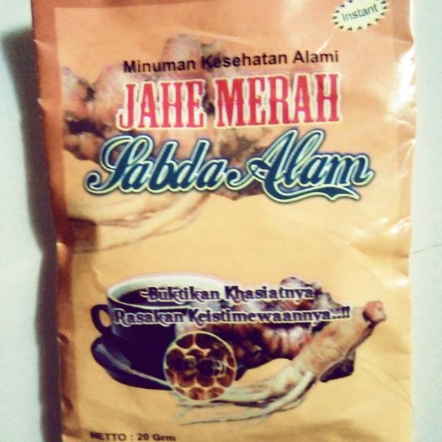 

Jahe Merah Bubuk Sabda Alam isi 12 bungkus per renceng