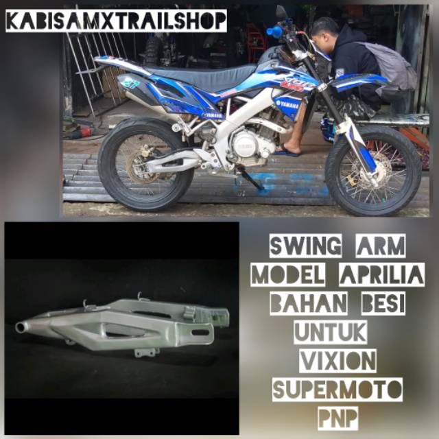 Arm trail vixion aprila besi swing arm vixion supermoto aprilia