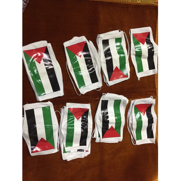 Masker Muslimah Palestine Putih