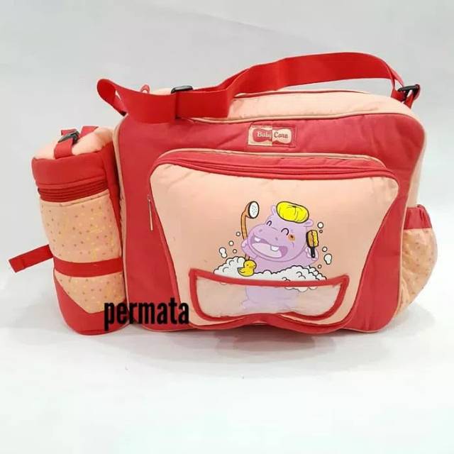 Tas bayi Baby  care Ukuran Besar  / Tas Perlengkapan Baby Diapers Bag baby Orange / ungu Ukuran Jumbo Termos Samping