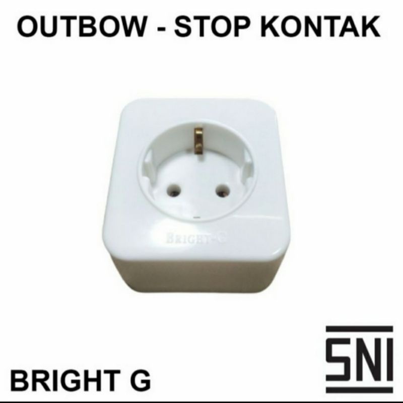 Saklar Engkel / Seri / Stop Kontak  switch IB Inbow / Tanam OB Outbow / Tempel BG Bright G Standart  SNI