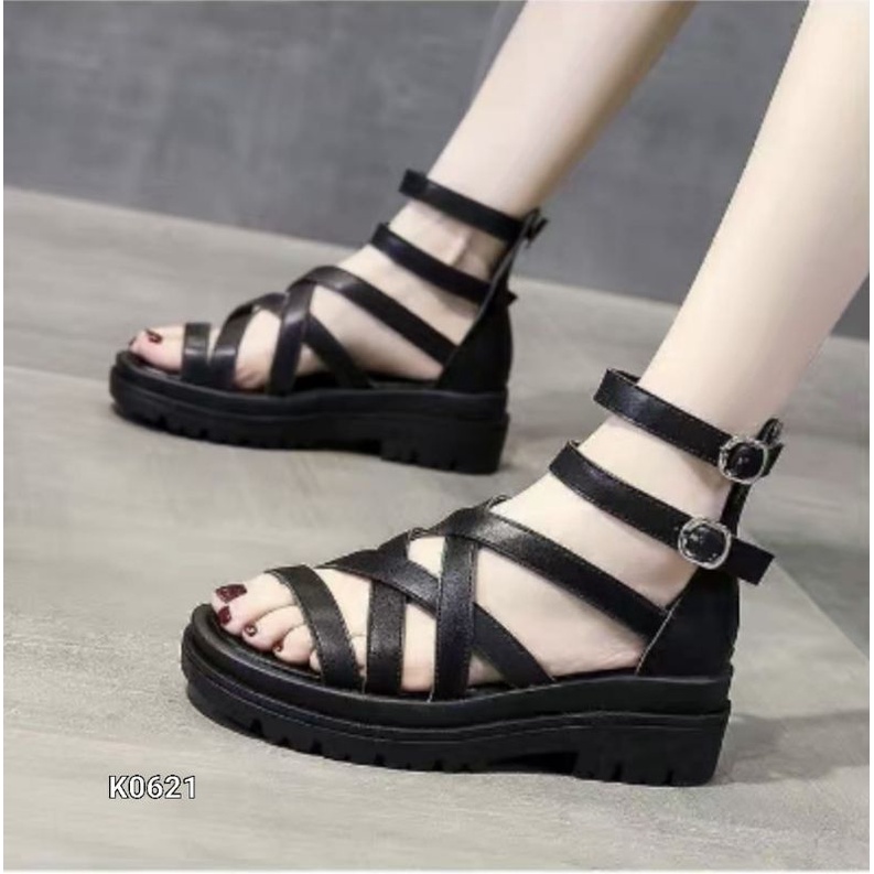 FHS Sandals Slop Strap Heightened Soft Bottom Import K0621