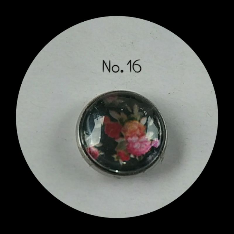 BM05-BROS MAGNET BUNGA /MAGNETIC HIJAB BROOCH 18MM-No. 16