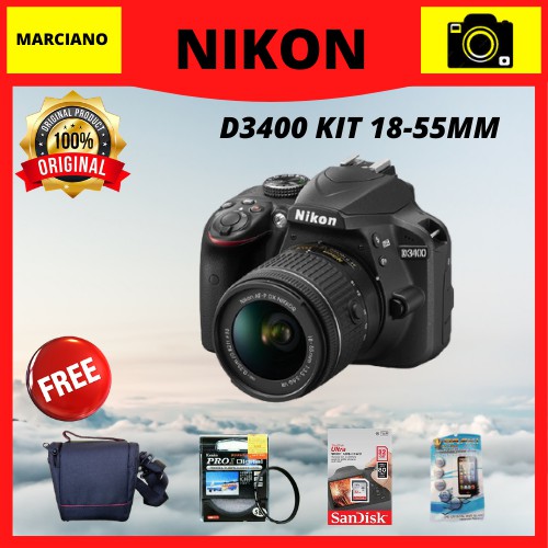 Camera NIKON D3400 KIT 18-55MM