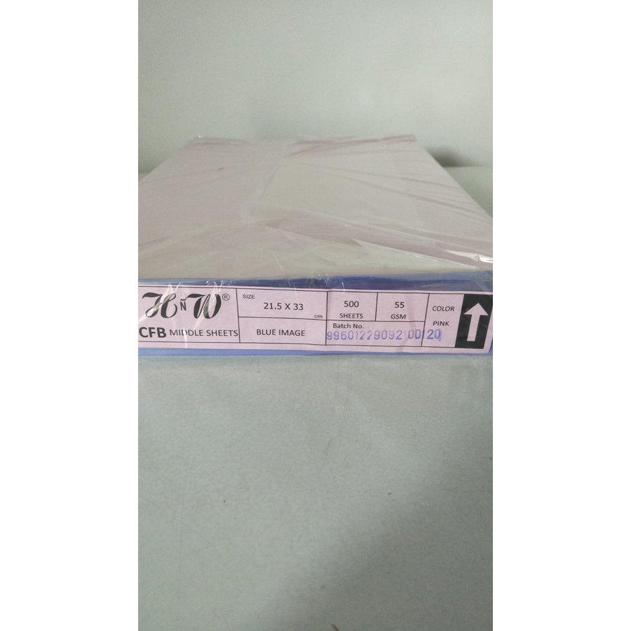 

KERTAS NCR HNW MIDDLE PINK / NCR MIDDLE PINK SM / KERTAS NOTA UKURAN FOLIO