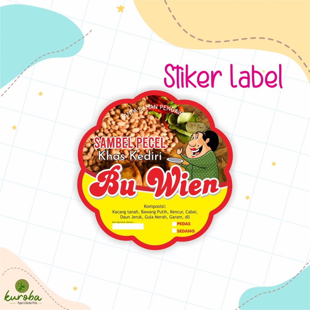 

Stiker Label Chromo Sambel Pecel