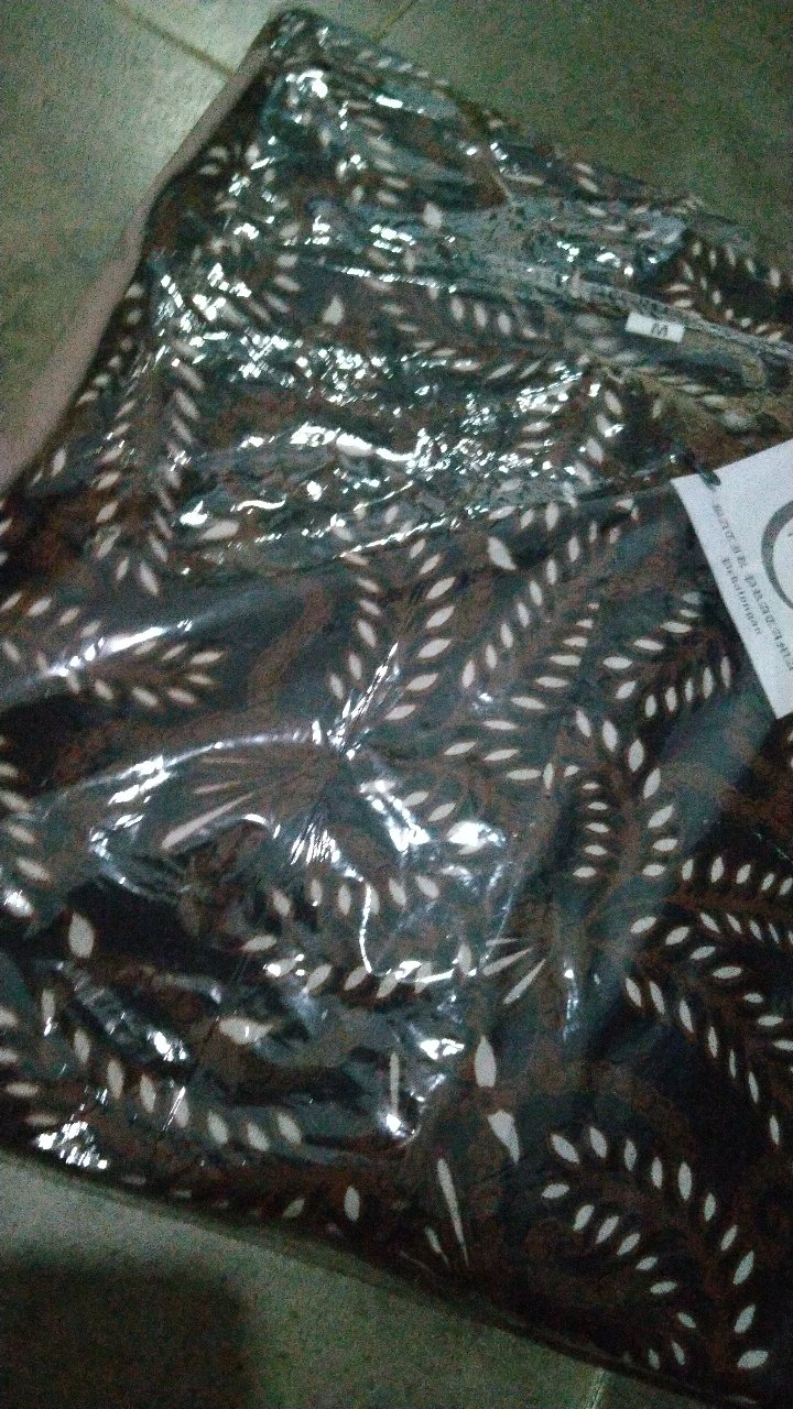 Tey-17 Batik Wanita Asj Sa Hrb026 Kenongo Kemeja Tosca Pendek