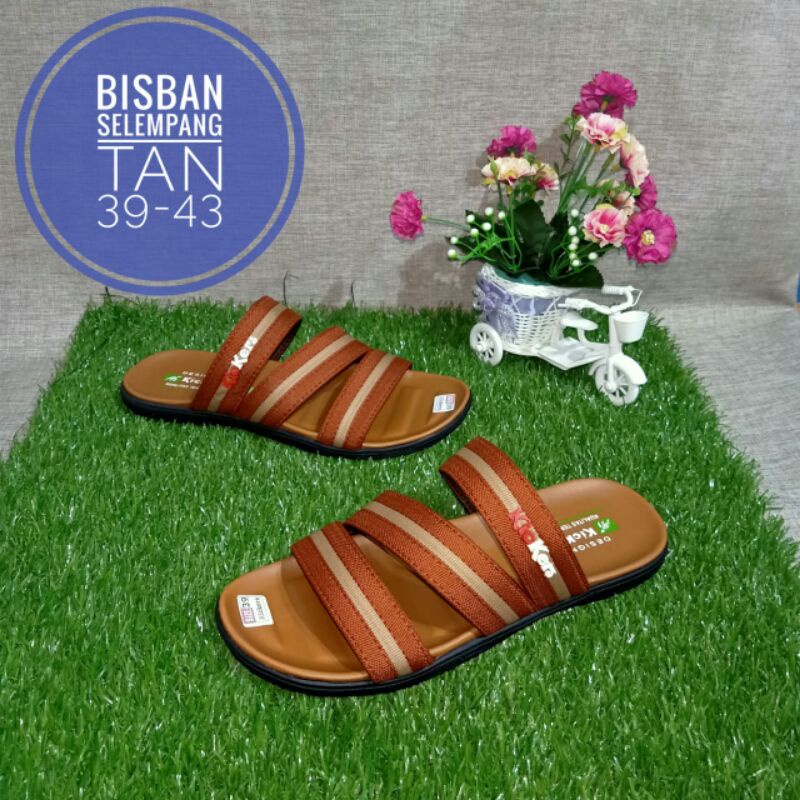 Sandal Pria classic/Cowok Slop Bisban Tali 3 Termurah
