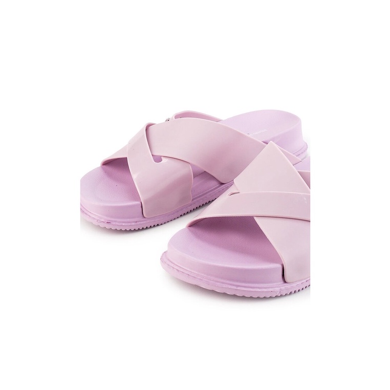 SANDAL SLIDE WANITA HUSH PUPPIES ORIGINAL CASUAL BRANDED PINK HW27