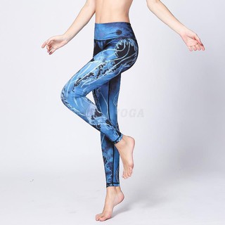  Celana  Legging Panjang Wanita Slim Motif Print Warna  Warni  