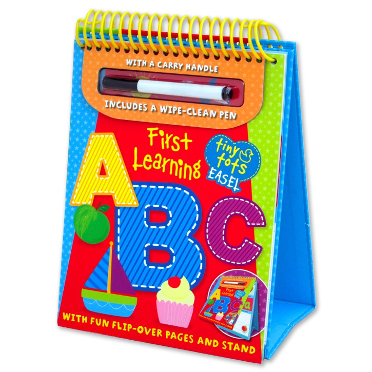

(WC-EASEL-TTOT-ABC) TINY TOTS EASEL FIRST LEARNING ABC WIPE CLEAN - 26 PAGES