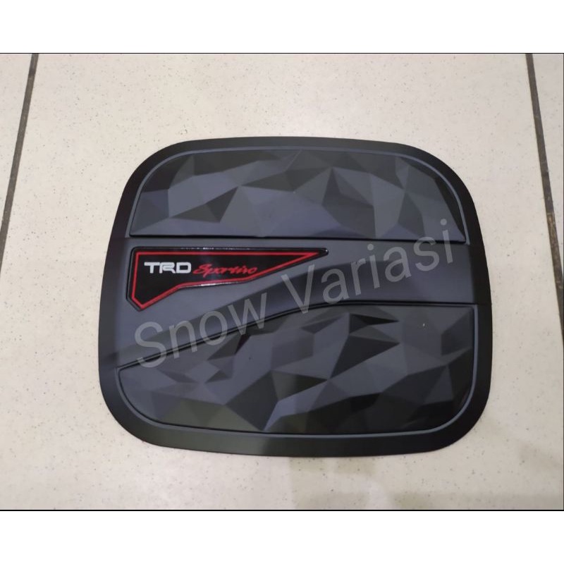 Tank Cover All New Hilux  2021 Trd Sportivo Tutup Bensin Hitam Carbon