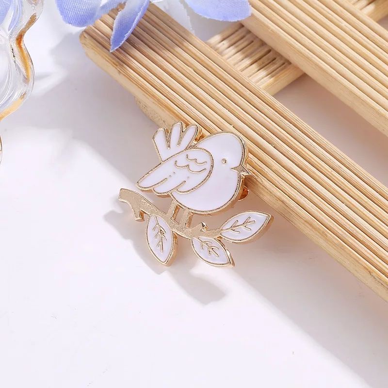 Pin Bros Burung Lucu - Brooch Pin Enamel - Bros Hijab Kebaya