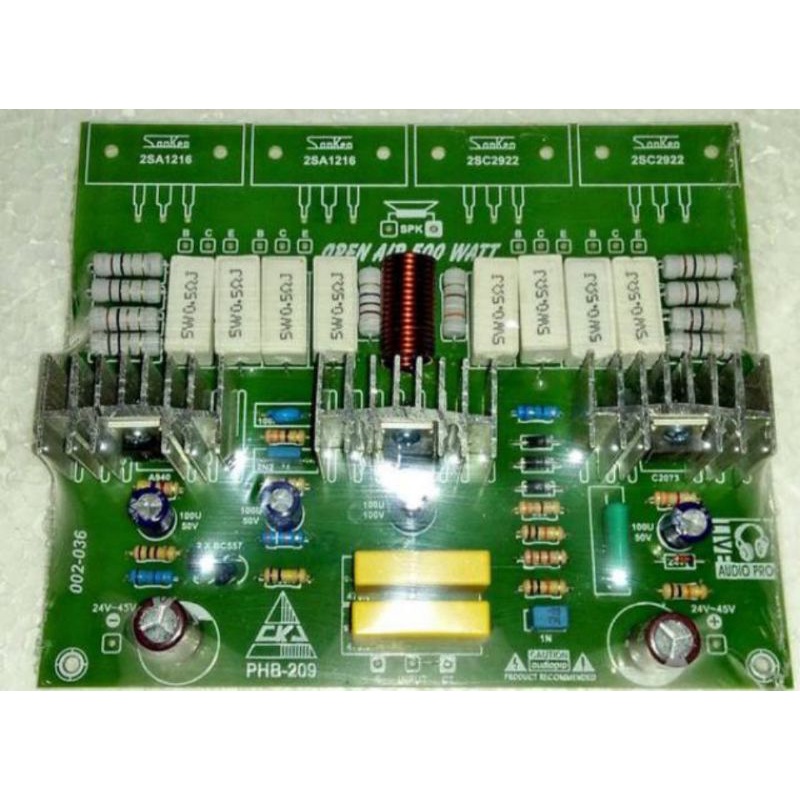 kit power amplifier PHB 209 OPEN AIR 500W