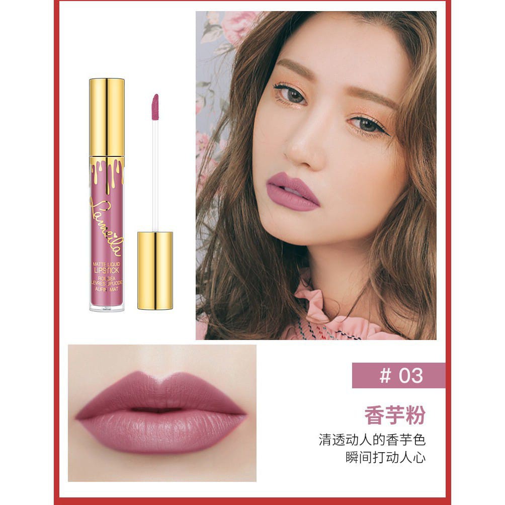 LAMEILA Lipstick Cair 6 Warna Matte Tahan Lama  Lip Gloss LS 763