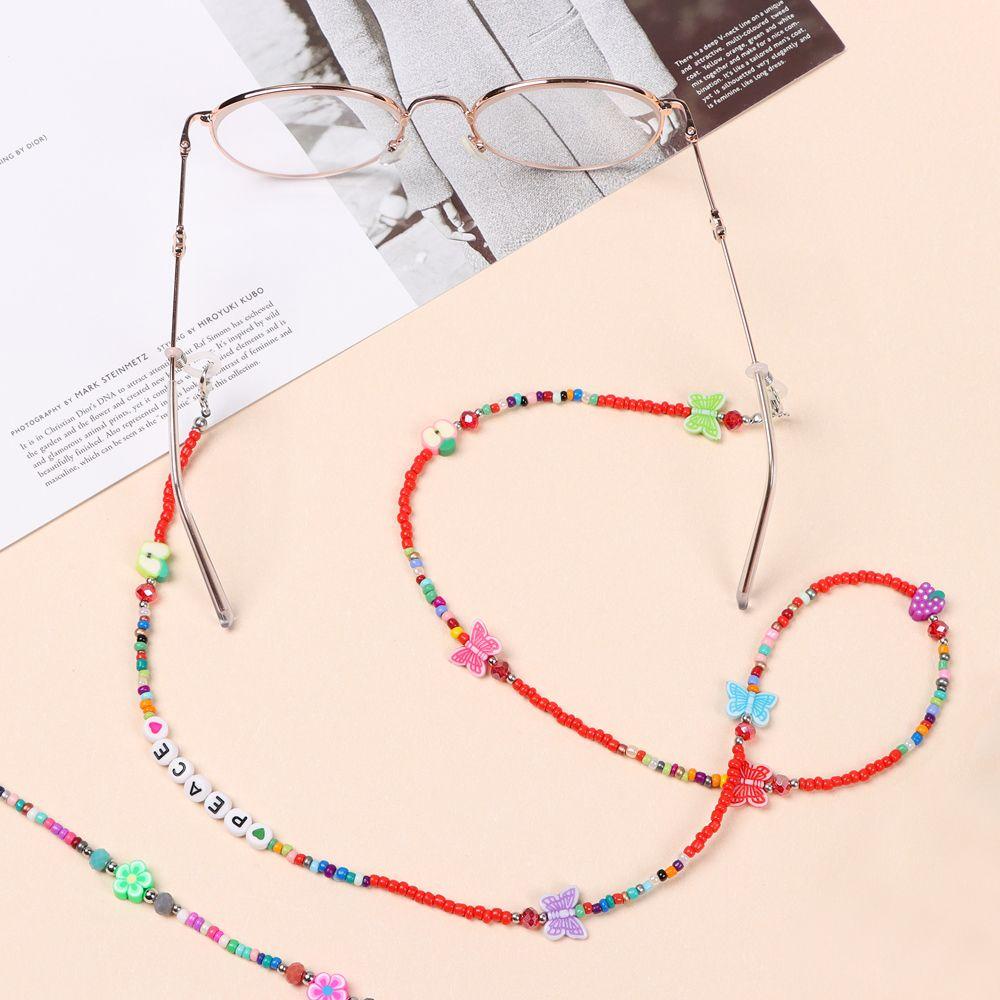 R-flower Glasses Chain Fashion Anti Slip Adjustable Sunglasses Lanyards