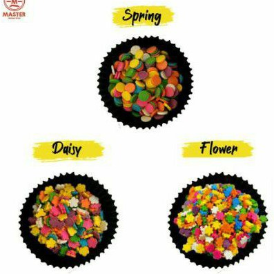 

Confeti Sprinkle Gula Hiasan , Taburan Kue , Bisa Untuk di Makan. Kemasan 50gr
