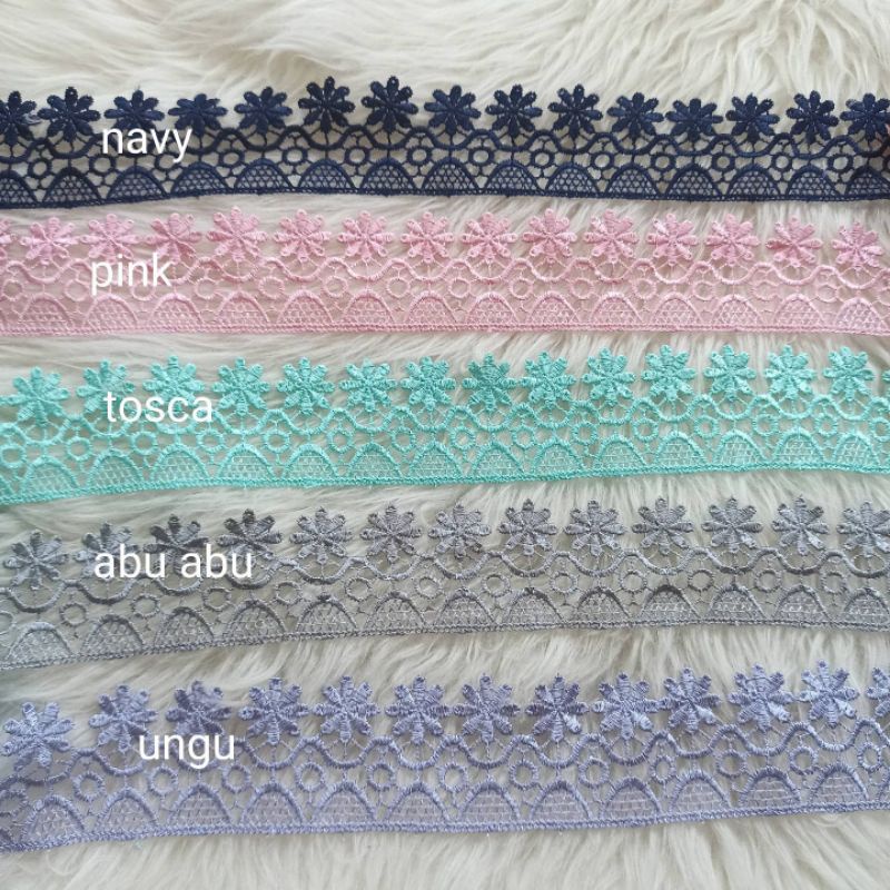 renda gyper giper ziper zyper zhiper zipper  guiper ghiper harga per YARD (90 cm}