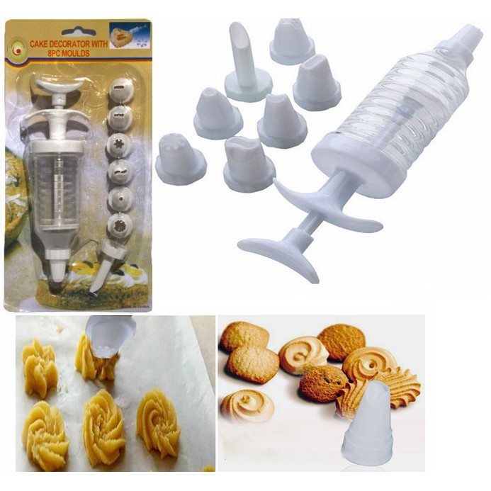 Cake Decoration 8 in 1 Set Peralatan Menghias Kue Hiasan Tart Ulang Tahun Party Pesta Kreasi Unik Da