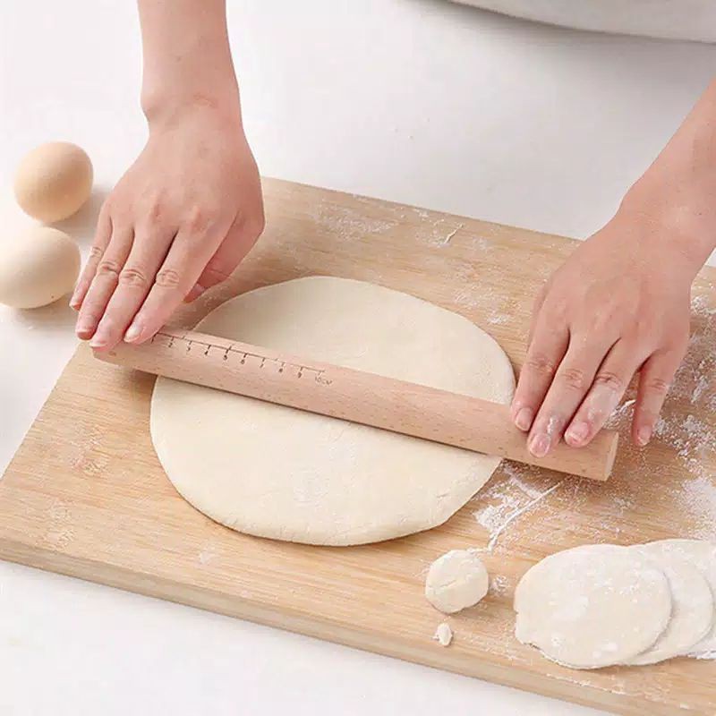 Penggiling Kayu panjang ~ Rolling Pin Kayu ~ Gilingan Kue